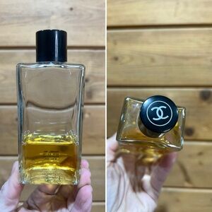 Vintage Chanel No. 5 Cologne • Molded Glass “CHANEL” Base • Rare 1960s–70s